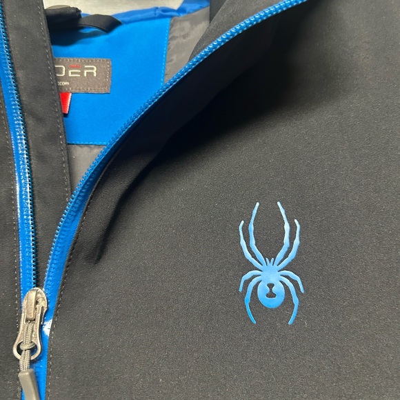 SPYDER GRAND 3 in 1 OUTER SHELL ONLY!!! Mens size Small. EUC Blue/blue - Picture 4 of 11